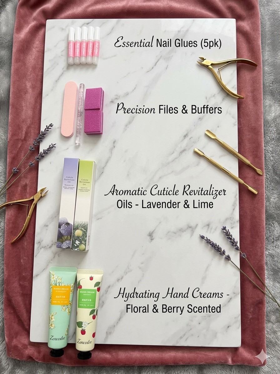 2 Set Of Nail and Face Mask ,Nail Care Set Full Size Vitamin C Hydrating Creams