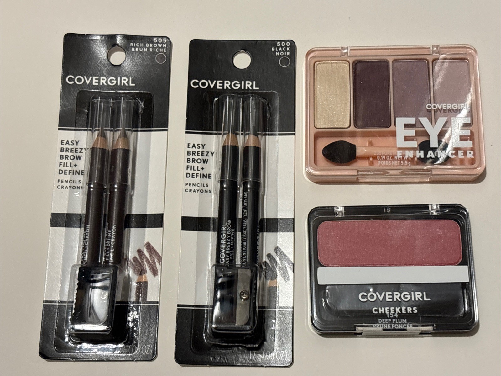 Cover Girl Makeup BUNDLE Lot Eyeshadow Eyeliner Blush Sealed New