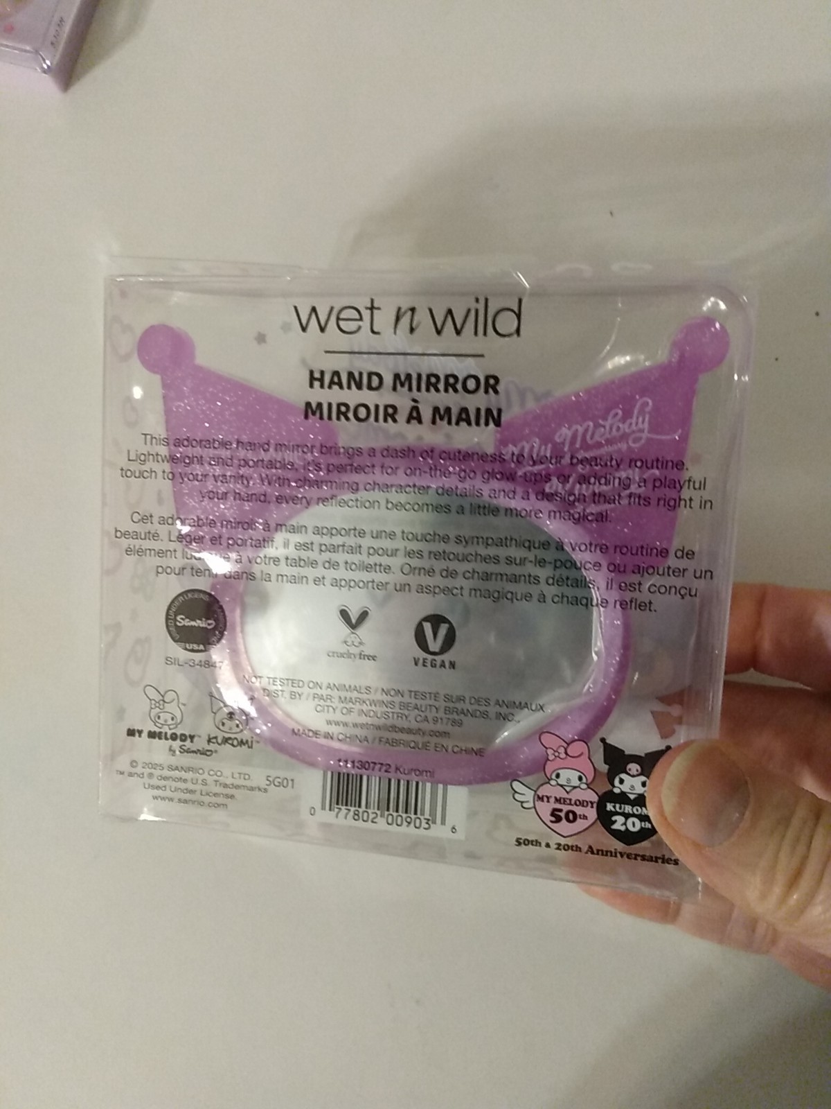 Sanrio Wet N Wild 20th Anniversary Kuromi Lot of 5 New mirror makeup