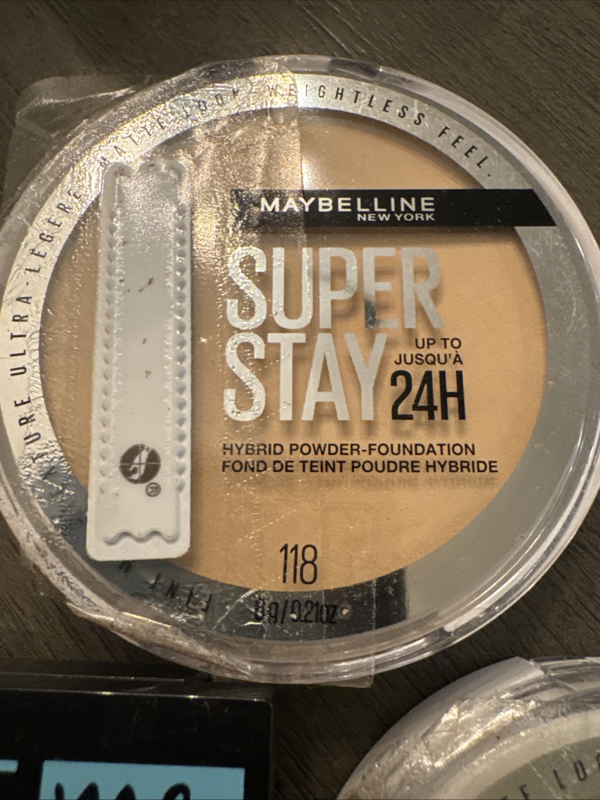 3 Pc Lot! Maybelline Fit Me Matte + Poreless Fl334 Warm Sun 24hr 118 and 120