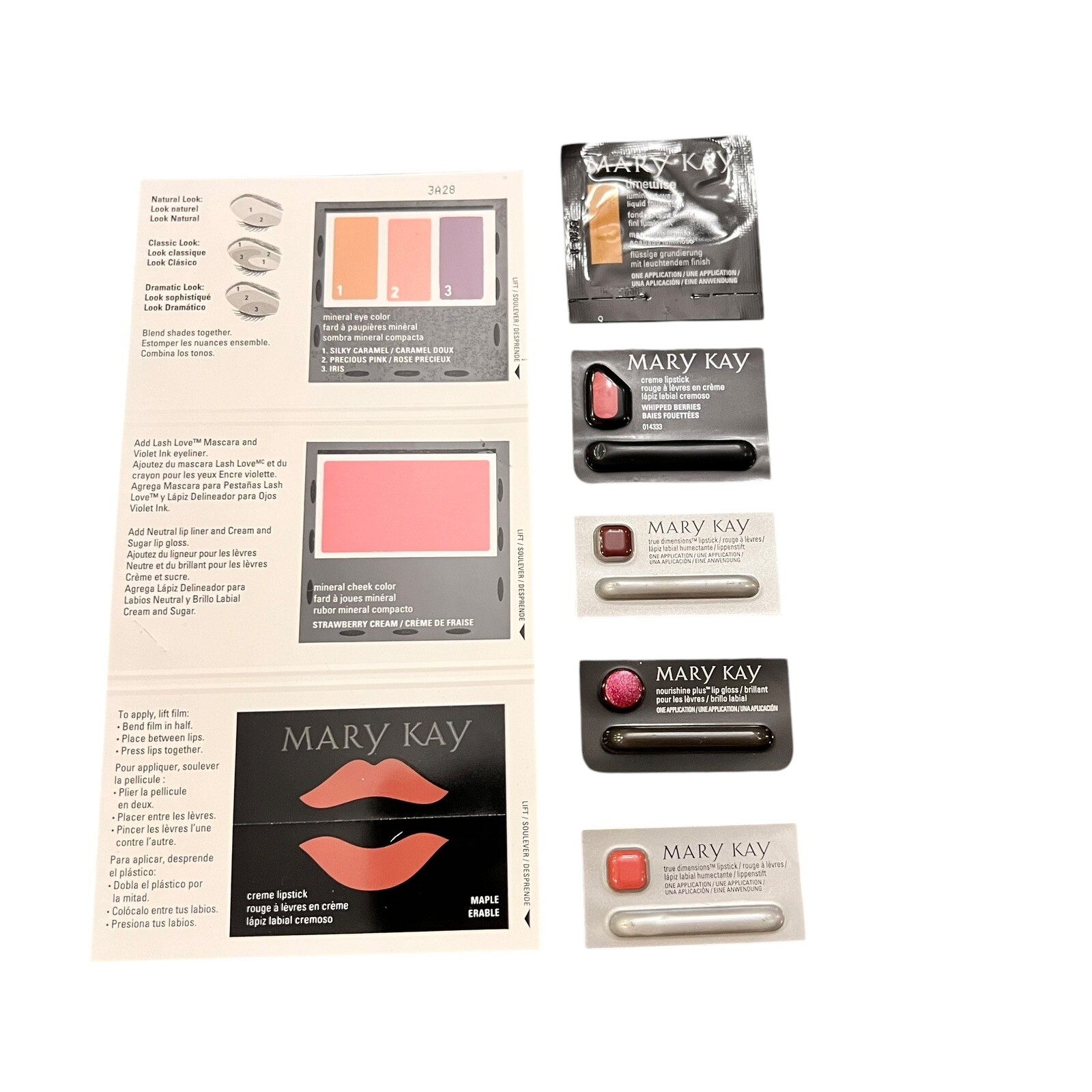 Mary Kay Lot Assorted Samples New & Discontinued Colors Single Use Travel #117