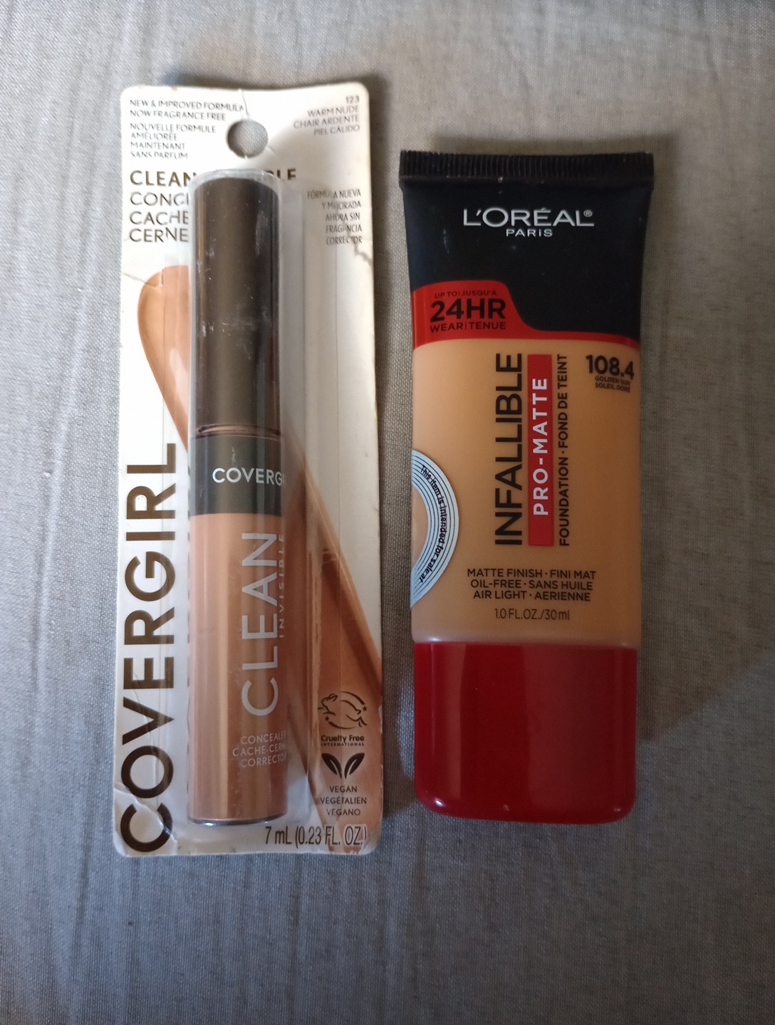 Makeup Lot CoverGirl Clean Concealer L’Oreal Infallible Pro-Matte Foundation