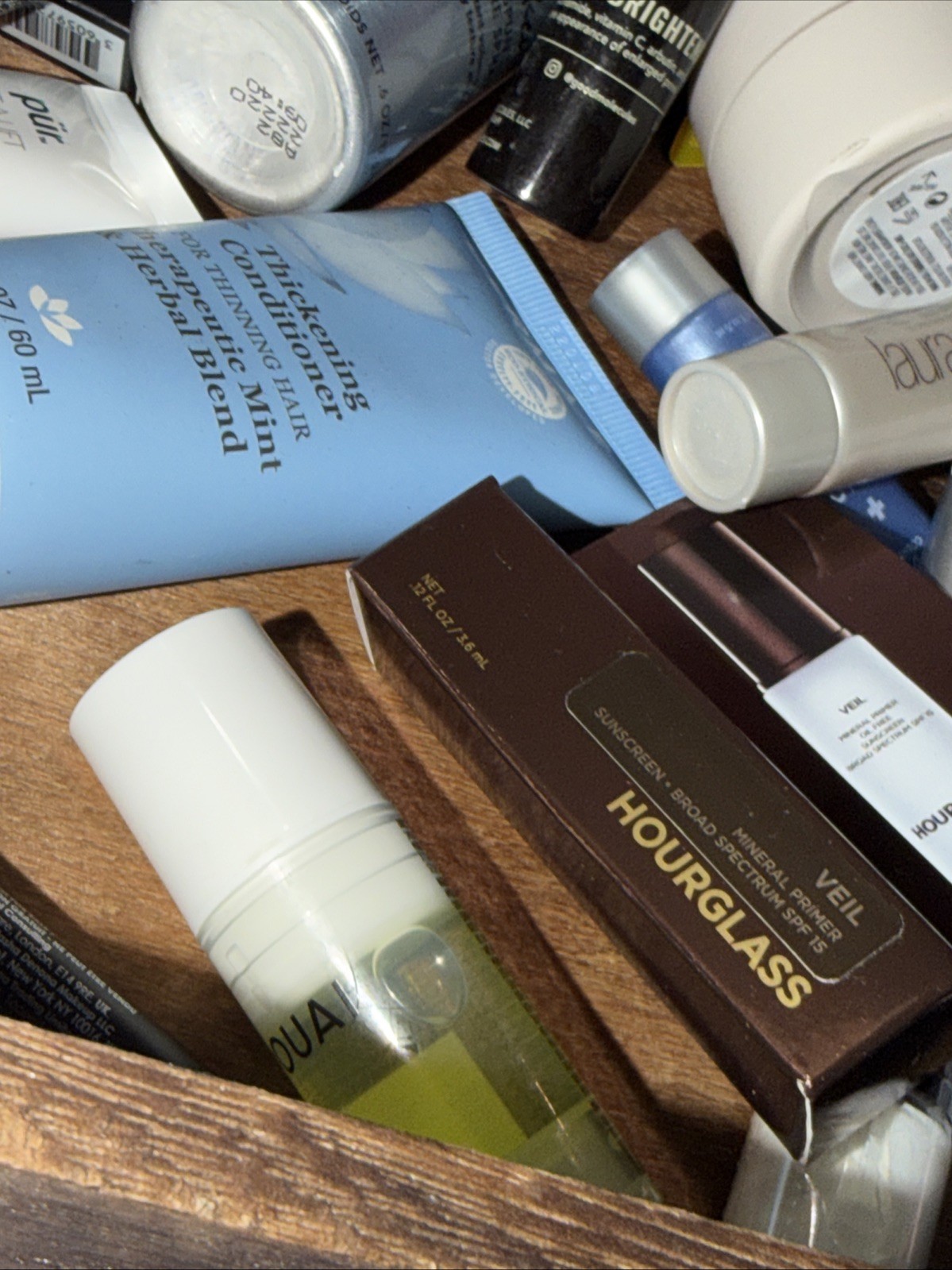 Lot of 30 Deluxe / Travel Size Hair, Skin Care, Makeup Beauty Product Samples AA
