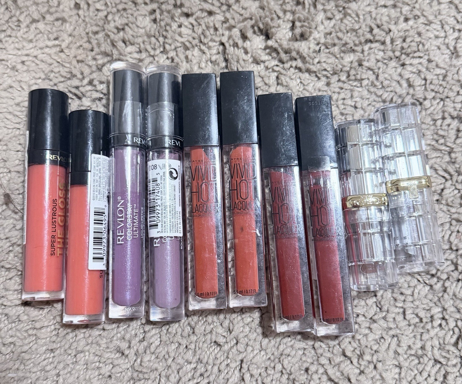 Revlon Maybelline L’Oreal Almay Makeup Bundle (Foundation,Concealer and Lippies)