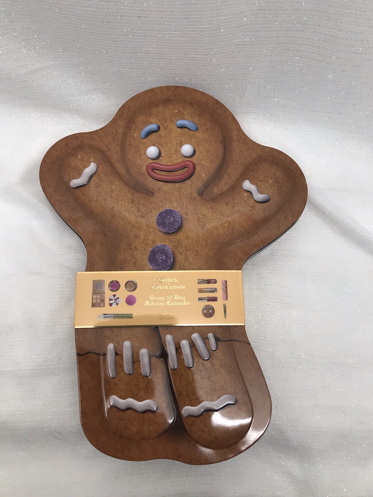 Shrek X Revolution Gingy 12 Day Advent XMAS Calendar NEW NIB LIMITED EDITION TIN