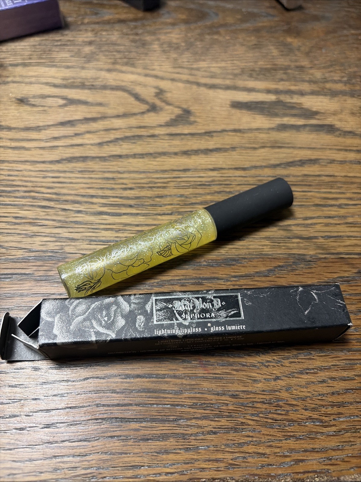 Kat Von D Lightning Lip Gloss Lumiere HUSTLER New in Box DISCONTINUED RARE