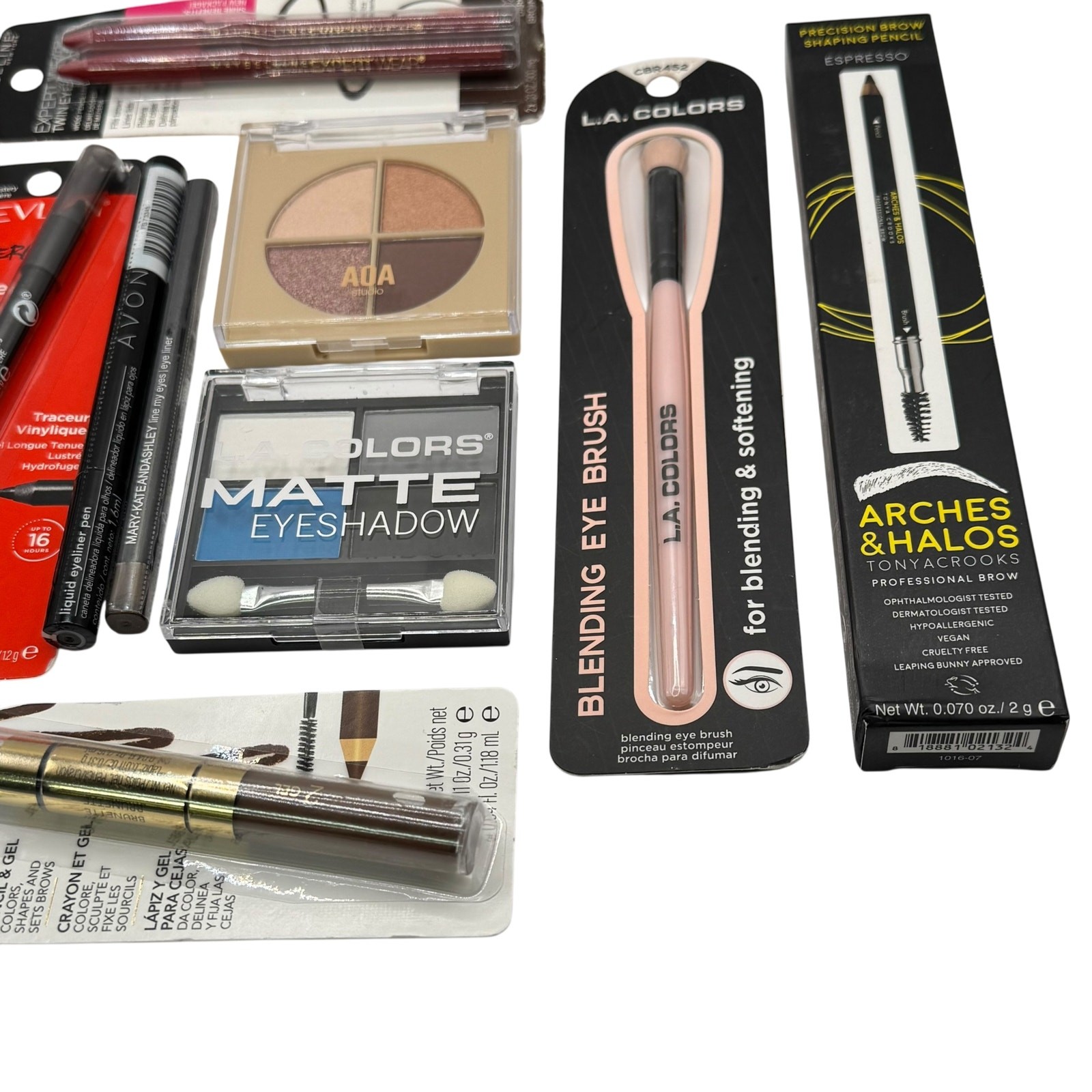 NEW Makeup Lot of 11 Eyeshadow Blush Eyeliner Revlon Maybelline AOA Tonya Crooks