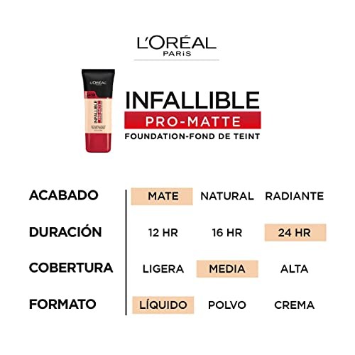 L’Oreal Paris Cosmetics Makeup Infallible 1 Fl Oz (Pack of 1) 102 Shell Beige