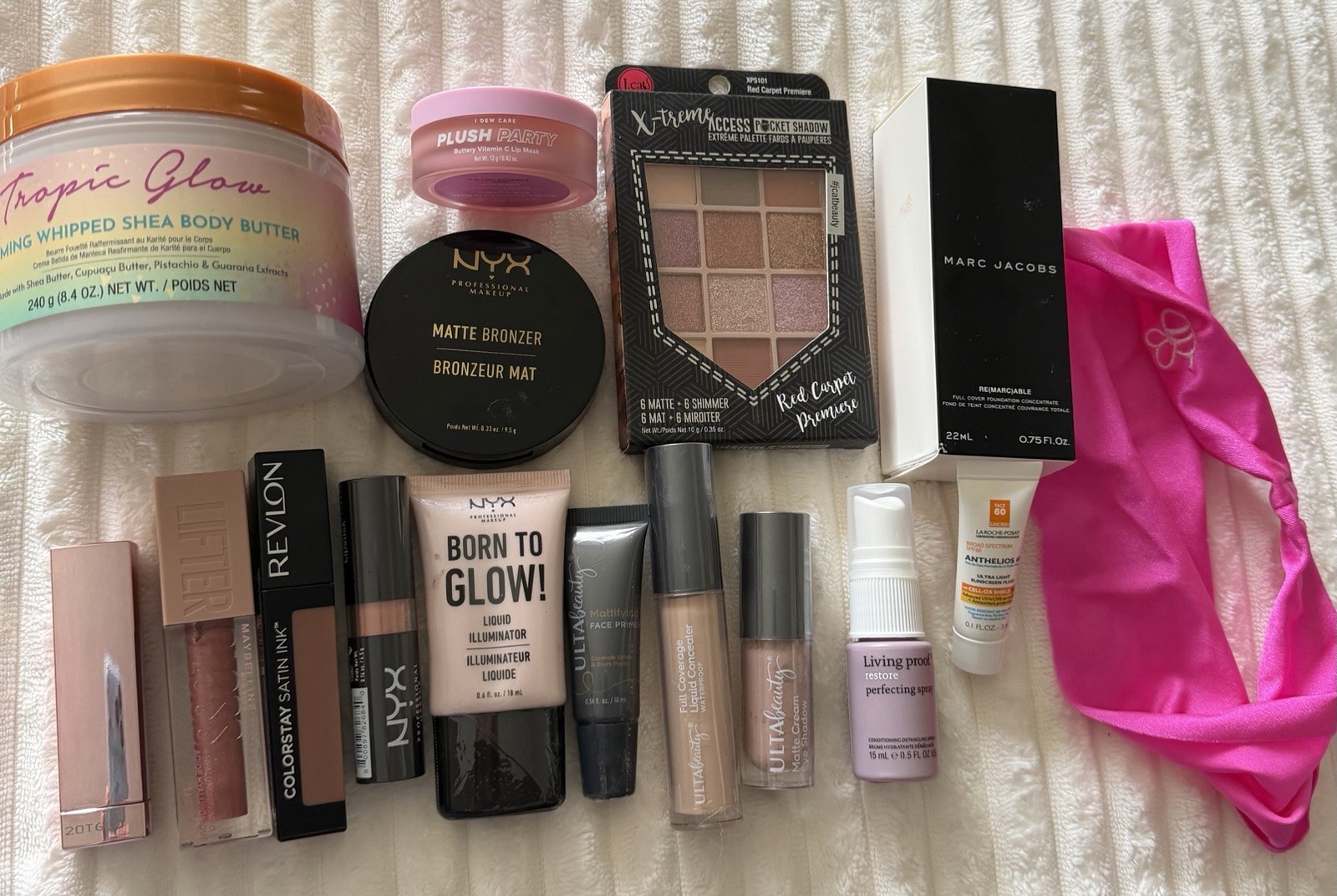 Marc Jacobs, Tree Hut, NYX, Revlon, Maybelline, Ulta Makeup Mixed Lot