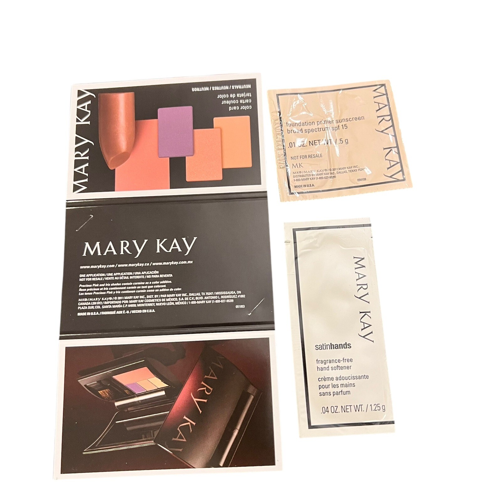 Mary Kay Lot Assorted Samples New & Discontinued Colors Single Use Travel #101