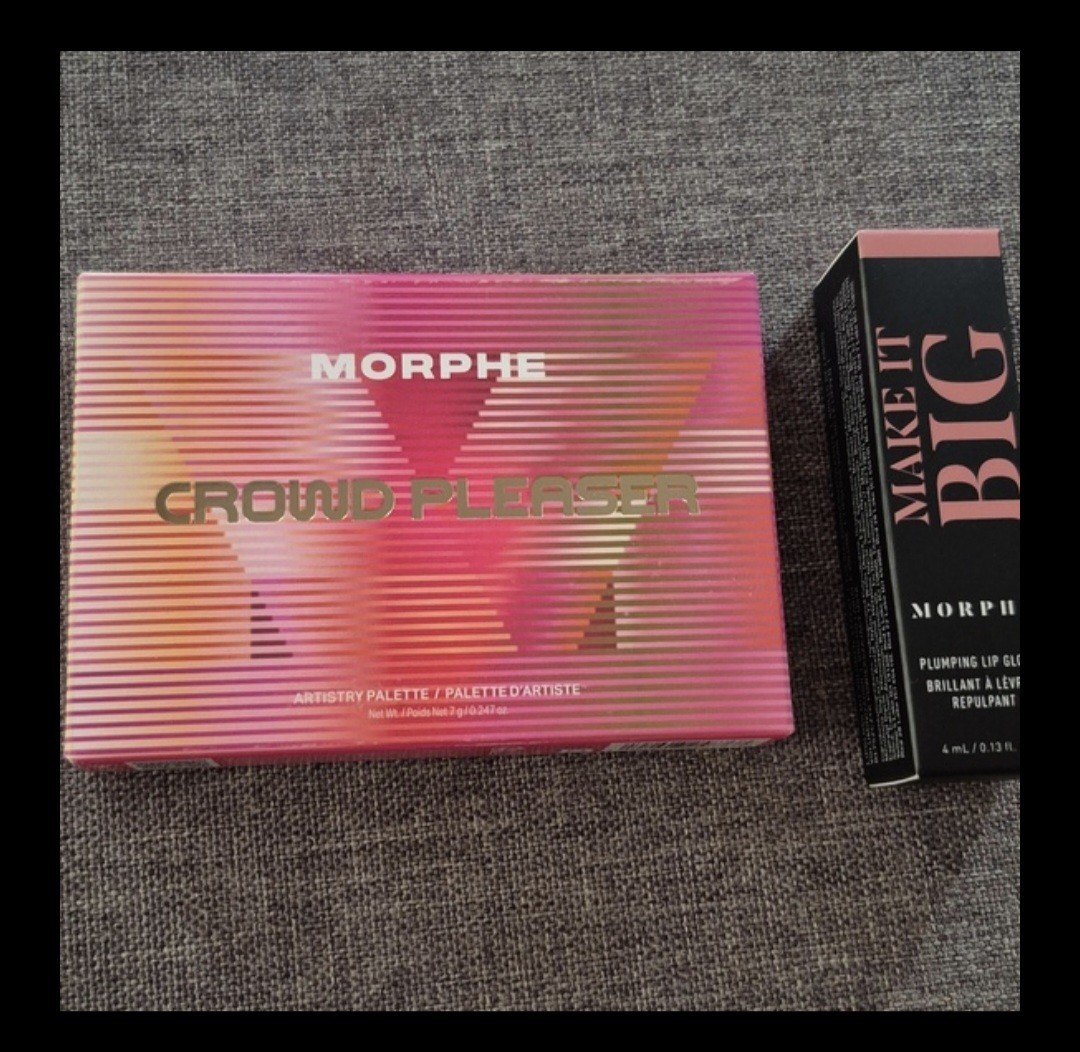 Morphe Crowd Pleaser Palette & Make It Big Big Pink Energy Plumping Lip Gloss