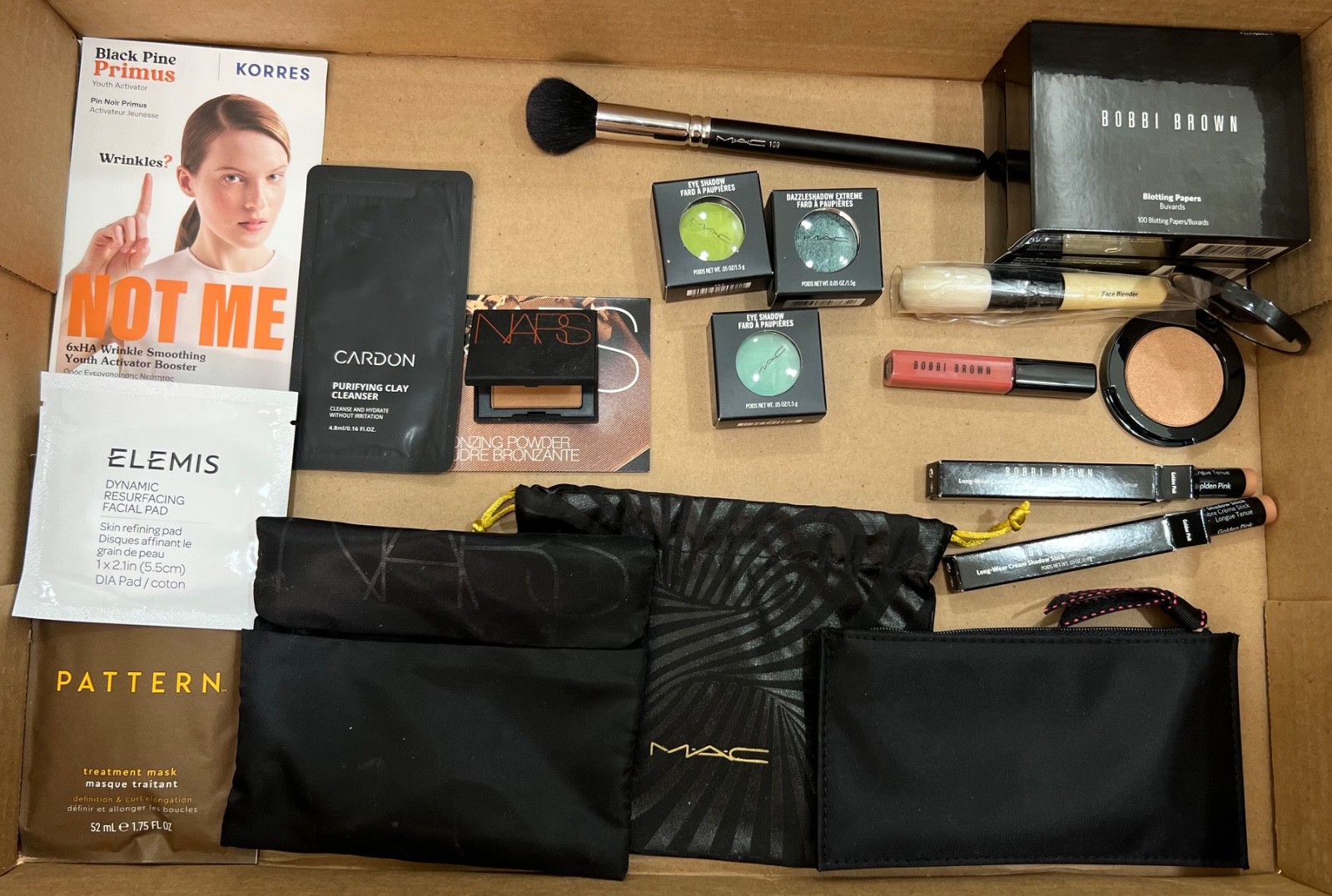 Lot of MAC (5) – Bobbi Brown (8) – NARS (2) + Extras (4) * Free Shipping