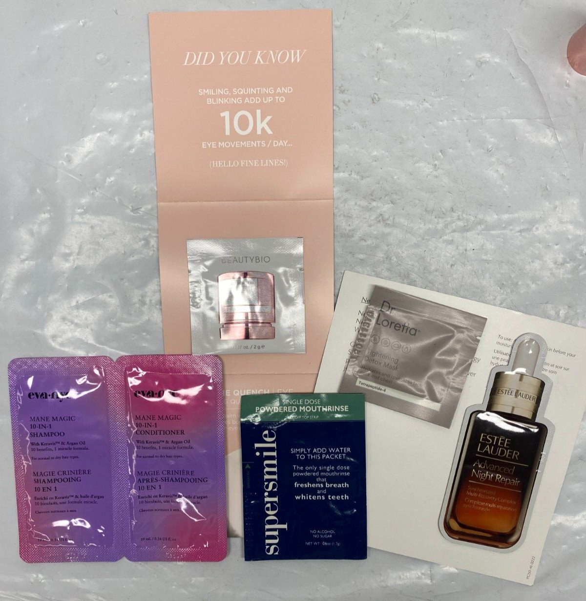 Mixed Makeup Beauty Lot – 19 Sample Pieces – Clinique, Estee Lauder, benefit etc