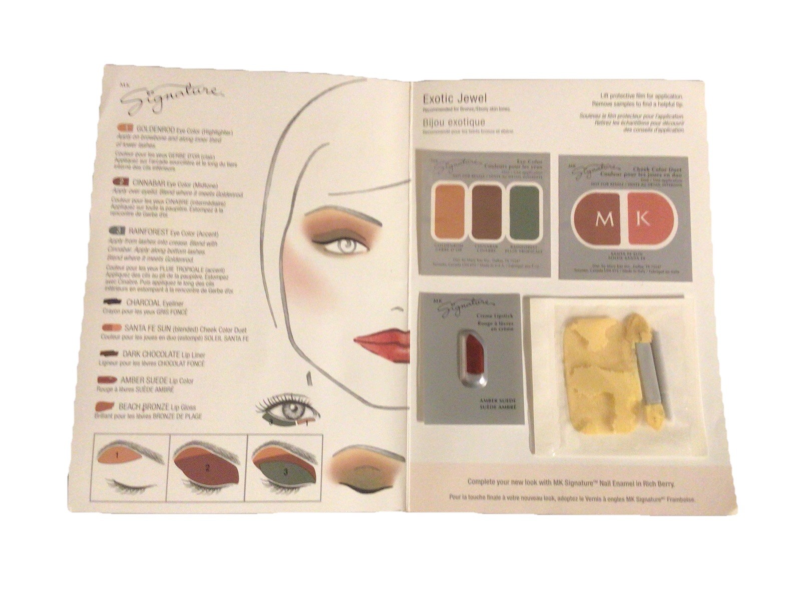 VTG Discontinued Mary Kay Signature Makeup Cards 1-2 Applications X 10.Sealed.