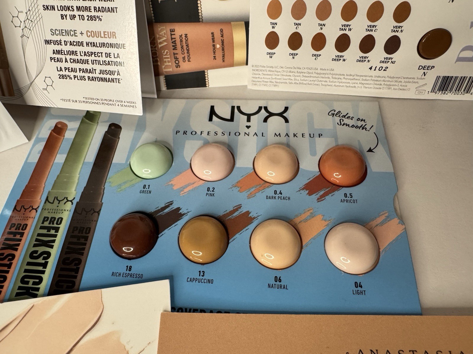 15 Piece Complexion Prestige Beauty Sample Lot Foundation Concealer Primer