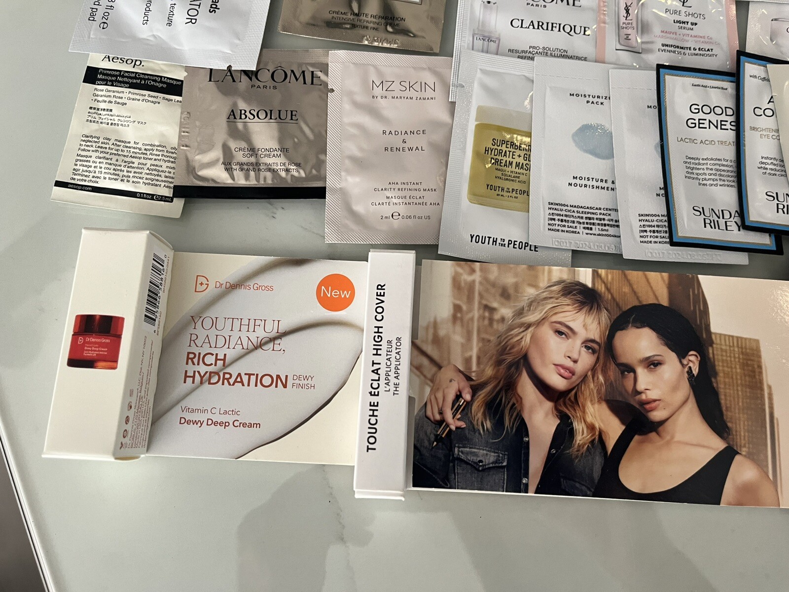 Lot of 57 Travel & Sample Size Beauty Products Skin/Makeup Designer Brands NEW