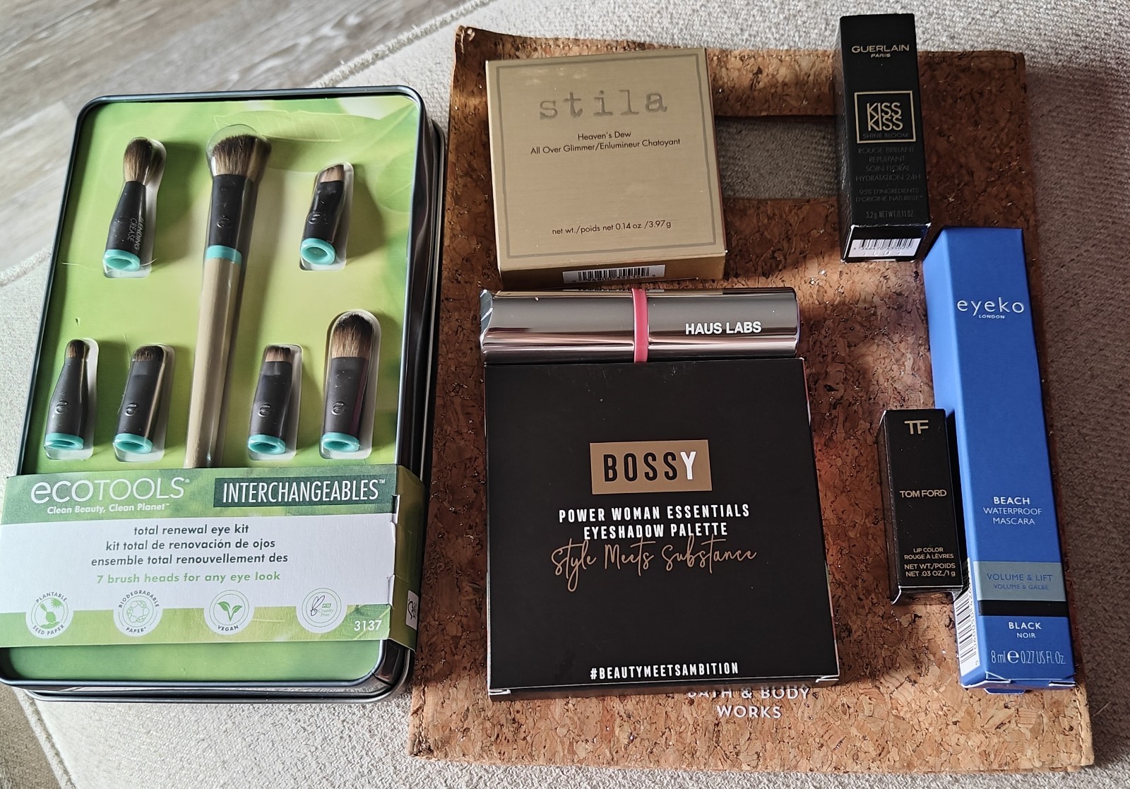 Beauty Bundle Feat: Tom Ford, Haus Labs, Guerlain, Bossy,Eyeko, Stila,Eco Tools