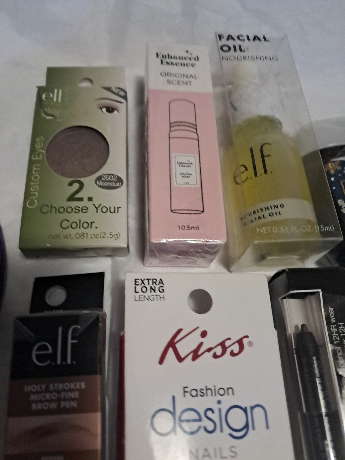 Beauty Cosmetics Large Lot Of 14 Skin Nails Eyeshadow Powder NIP elf Rimmel B&B