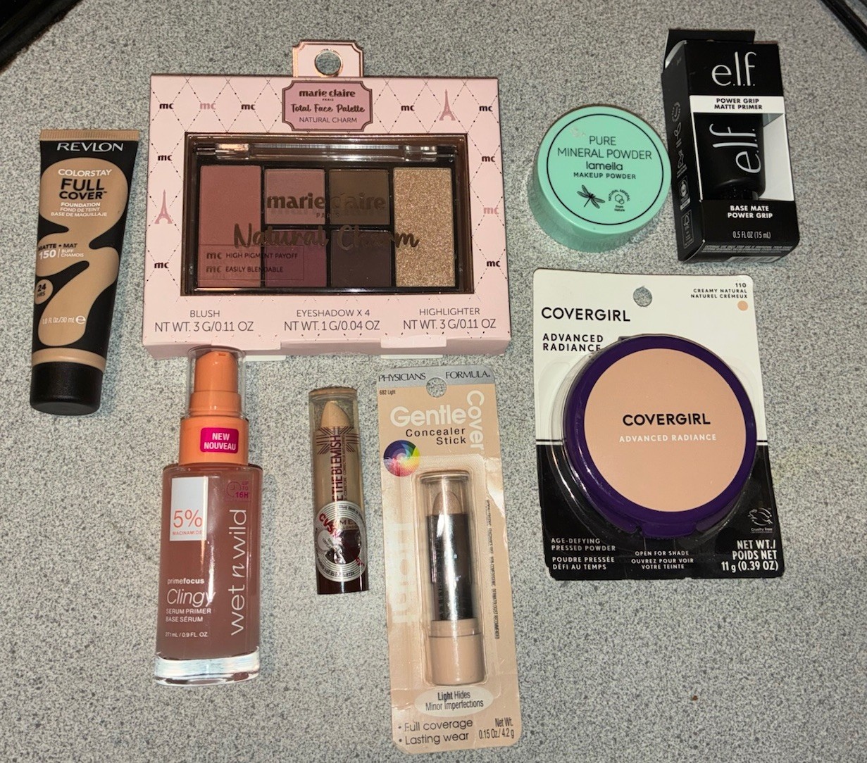 Marie Claire, Revlon, Wet N Wild, Elf, Face Makeup Lot Of 8 Pieces New Sealed