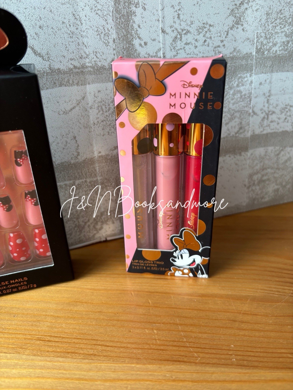 Revolution Beauty Disney Minnie Mouse Eyelashes, Lip Gloss Trio & Nails Bundle