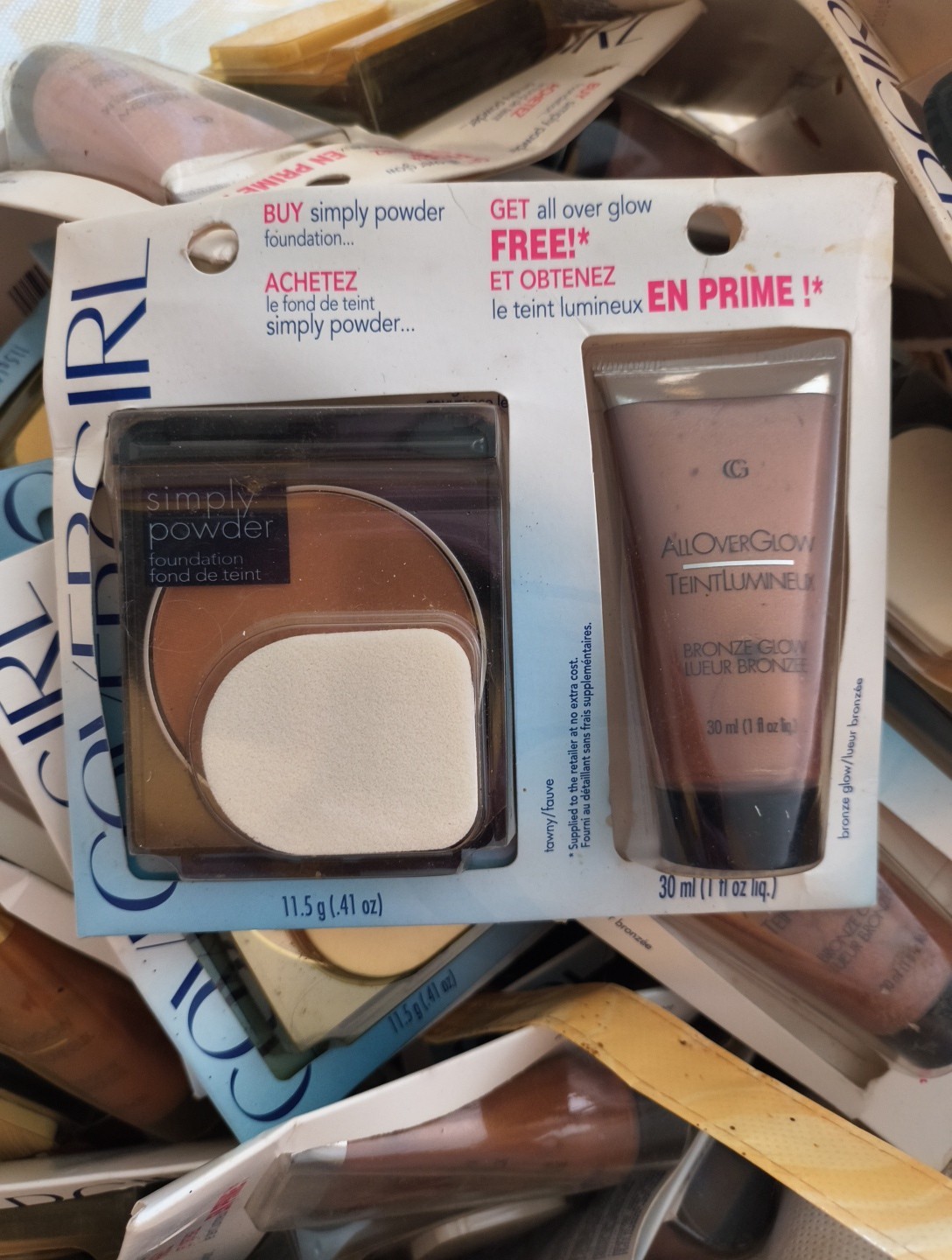 Huge High End Makeup Lot 4 CoverGirl Powder & Highlighter Kits READ