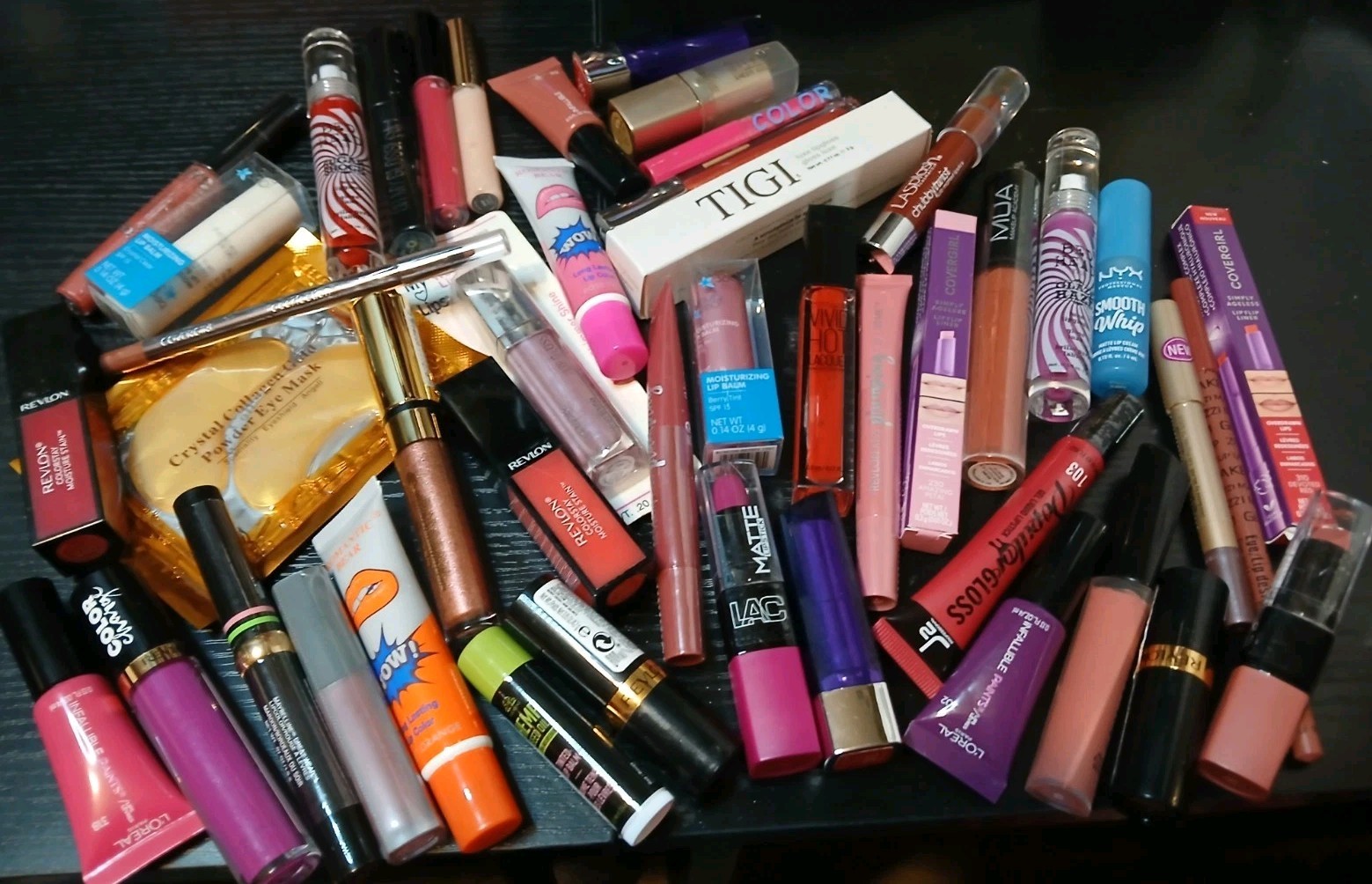 10 Piece Mixed Brand LIPS ONLY Lot: Covergirl TIGI Revlon NYX Rimmel Etc READ