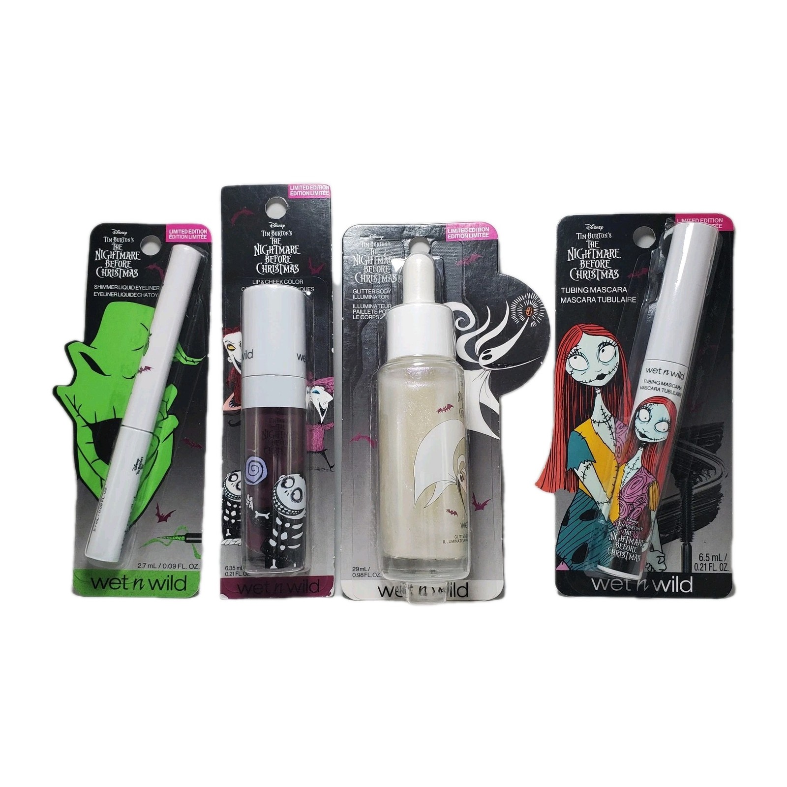 Wet N Wild Nightmare before Christmas Collection Limited Edition, LOT OF 4
