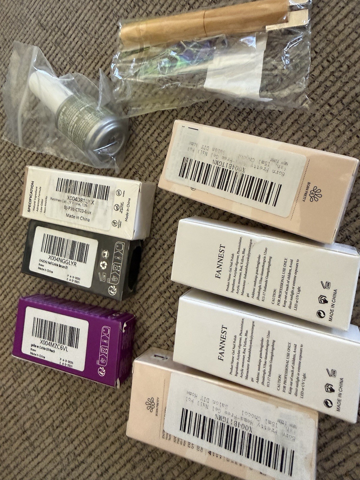 NEW Gel Nail Polish, Cosmetics Bundle Lot, Born Pretty, Fannest, Etc. Bulk Buy