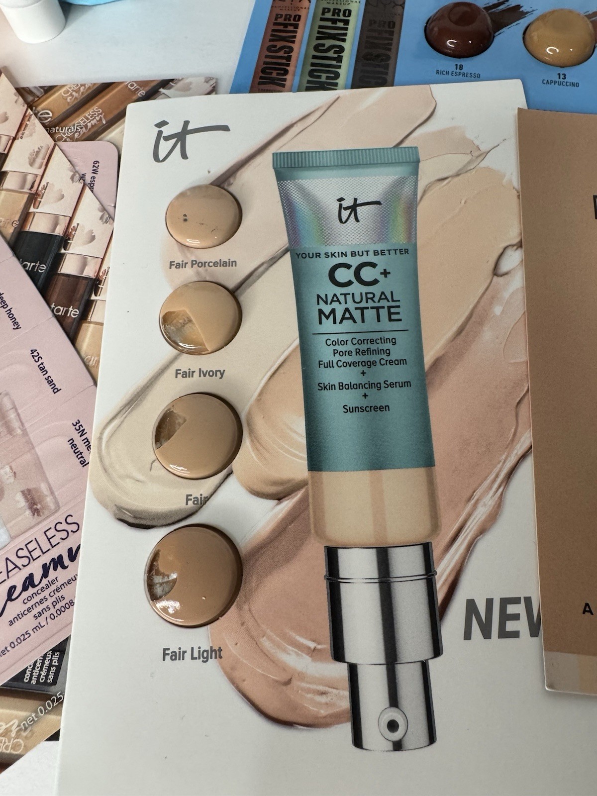 15 Piece Complexion Prestige Beauty Sample Lot Foundation Concealer Primer