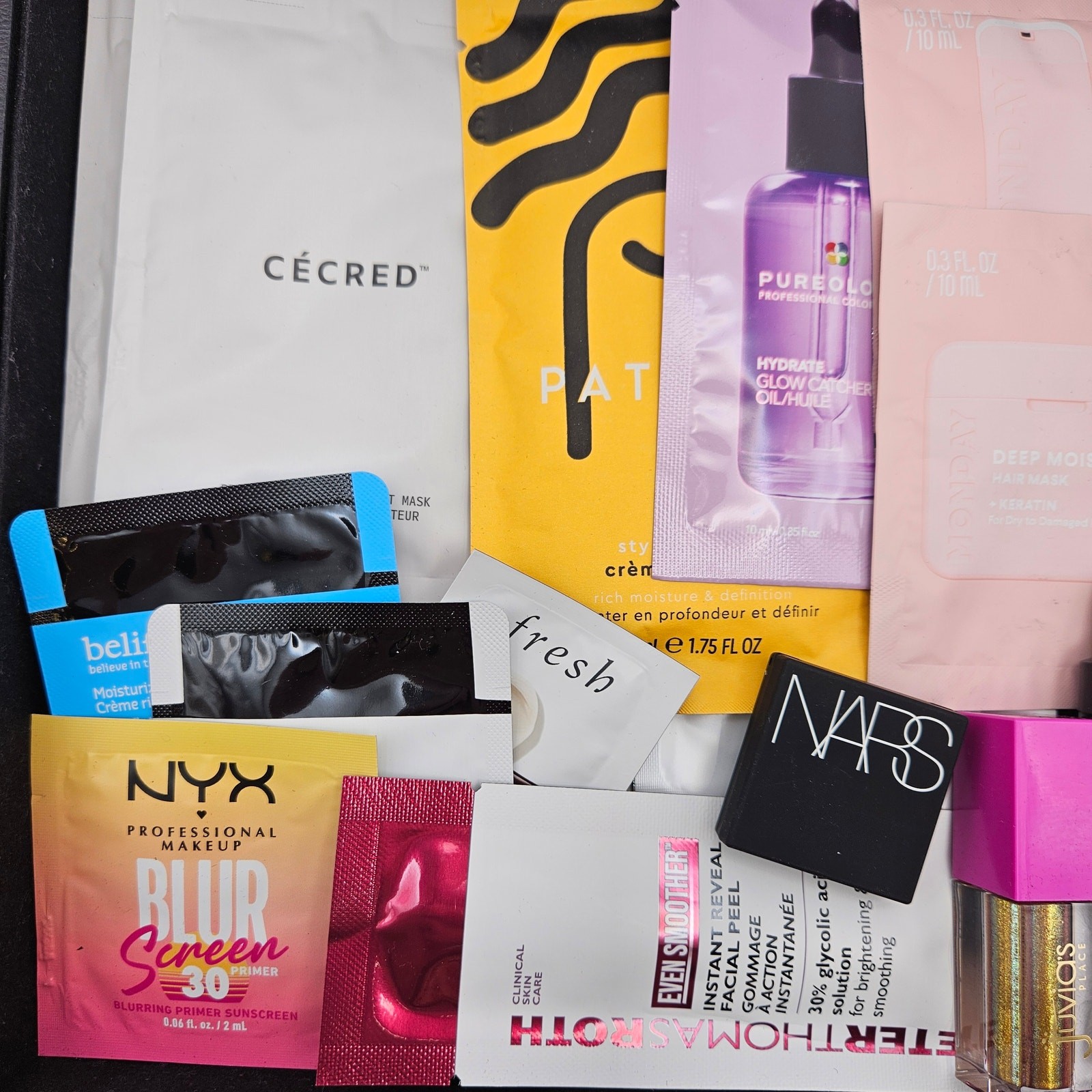 SEPHORA ULTA BEAUTY SAMPLE LOT NARS DRUNK ELEPHANT IPSA TATCHA