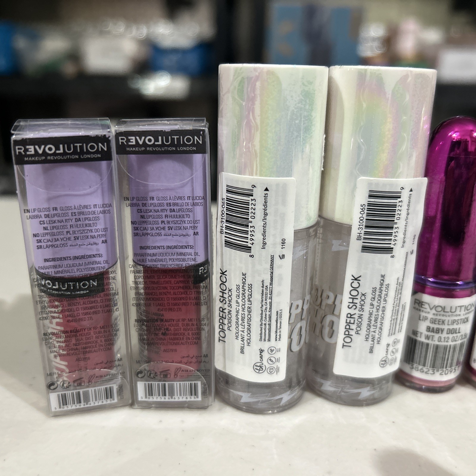Lot of (8) Assorted Revolution and bh Lip Products – Share with a Friend!