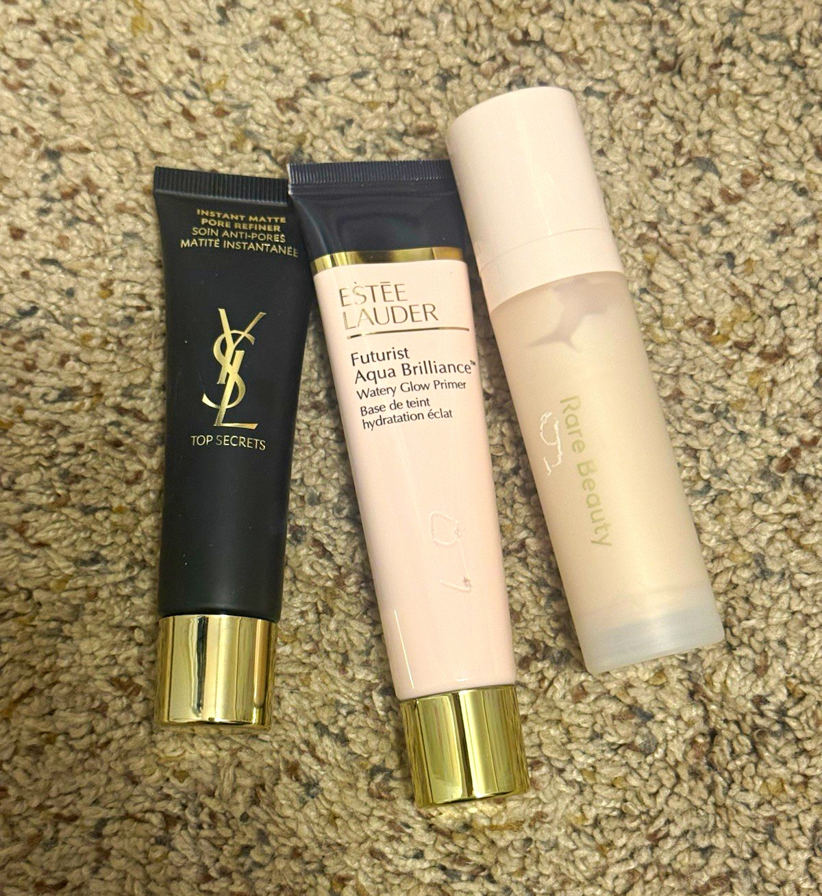 YSL Top Secrets , Estée Lauder Futurist and Rare Beauty full size lot.