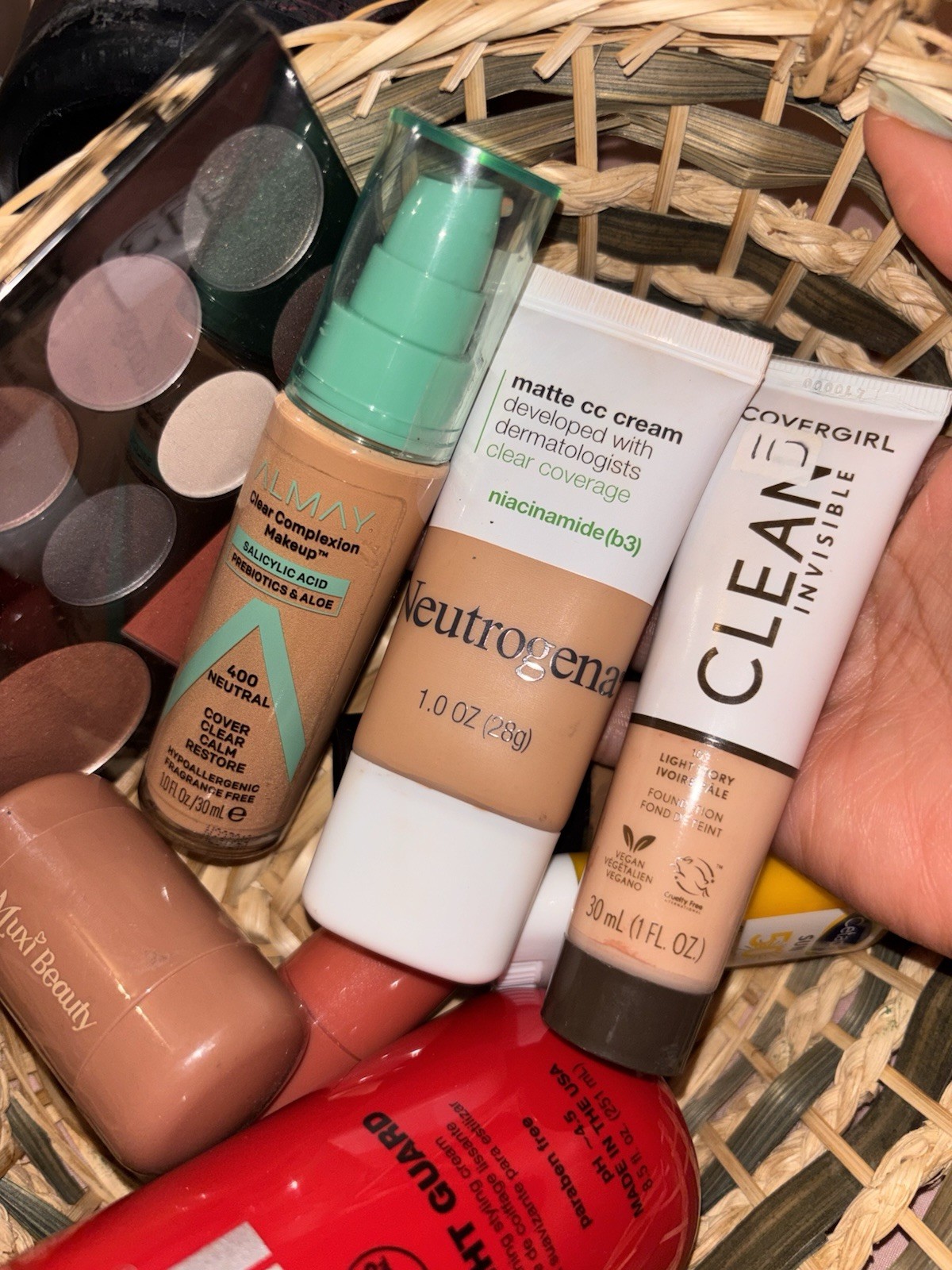 Assorted Beauty Lot Full Size: Almay, Neutrogena, CoverGirl, Cetaphil SPF50