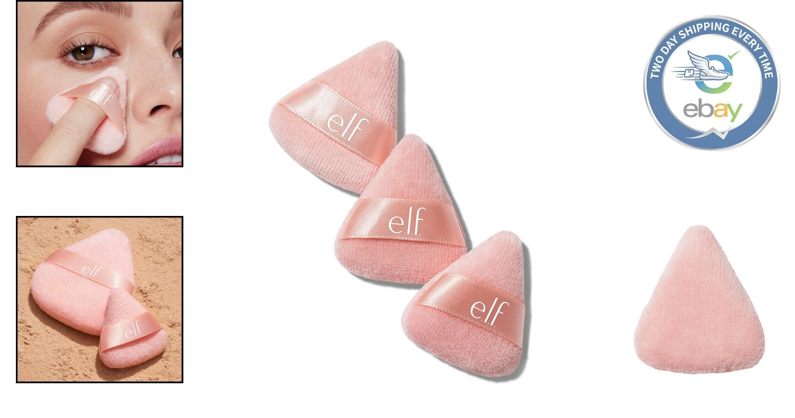 Reusable Makeup Powder Puffs – Halo Glow Pinkie Puffs for Gentle Application