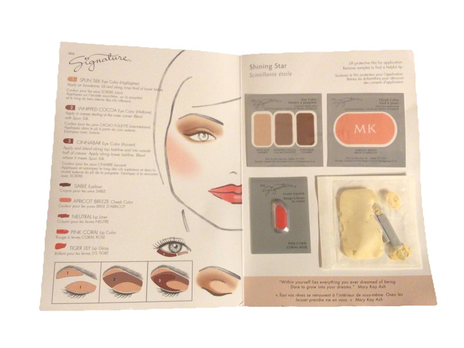 VTG Discontinued Mary Kay Signature Makeup Cards 1-2 Applications X 10.Sealed.