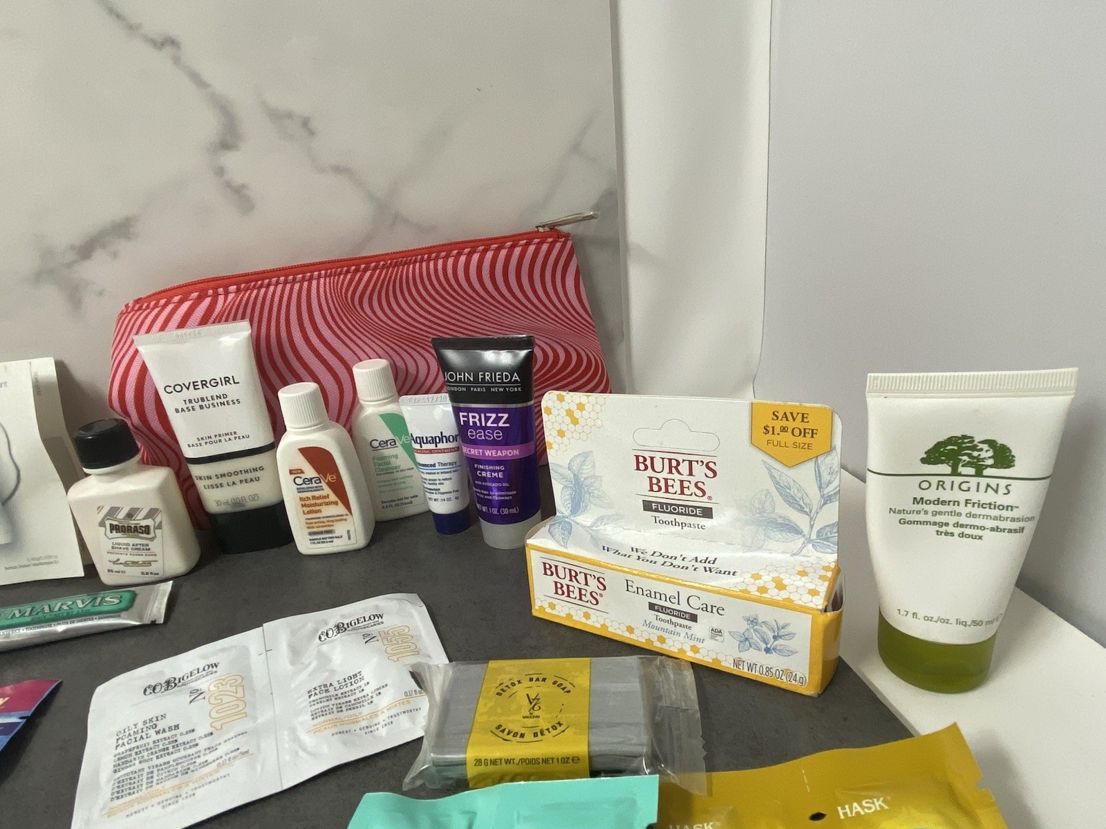 Walgreens Beauty Skincare Products 42 Pc Lot Mini Travel Sample +Bag