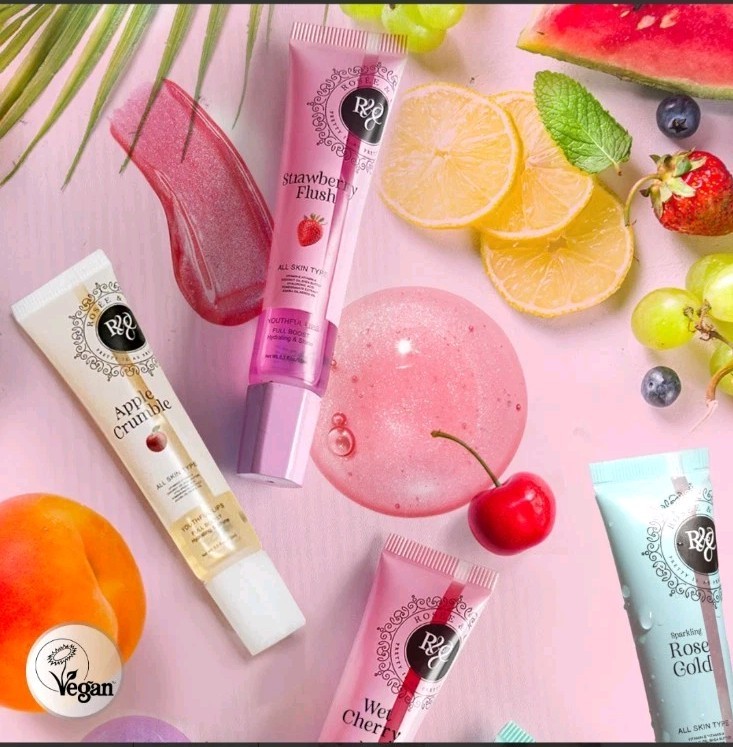 Rosee Lip Gloss Vegan, Professional Make up, Non-Sticky – Bubble Gum