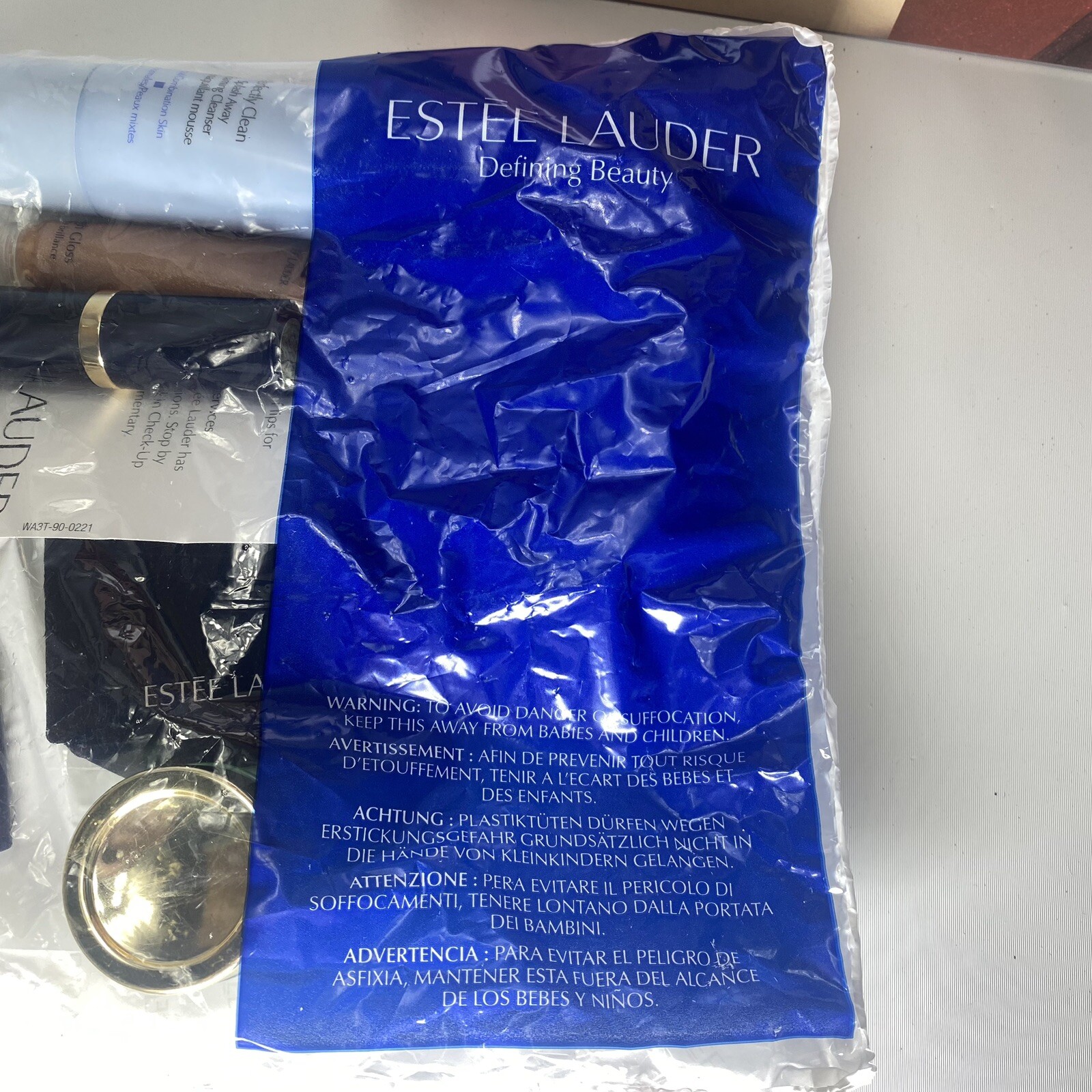 Estee Lauder Defining Beauty Gift box Pure Color Crystal Lidstick Mirror and Bag