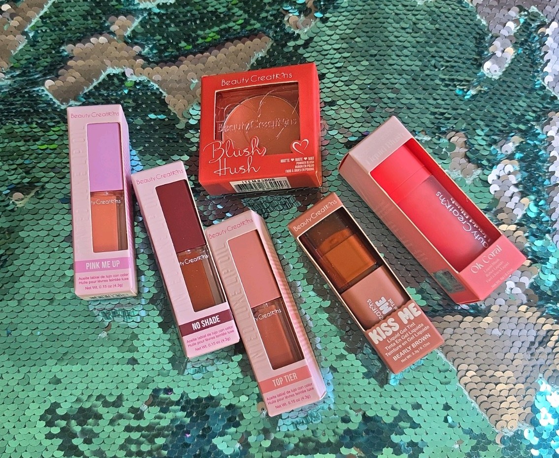 Beauty Creations Cruelty Free Lip&Cheek Cosmetics!Pretty Shades!Free Ship!
