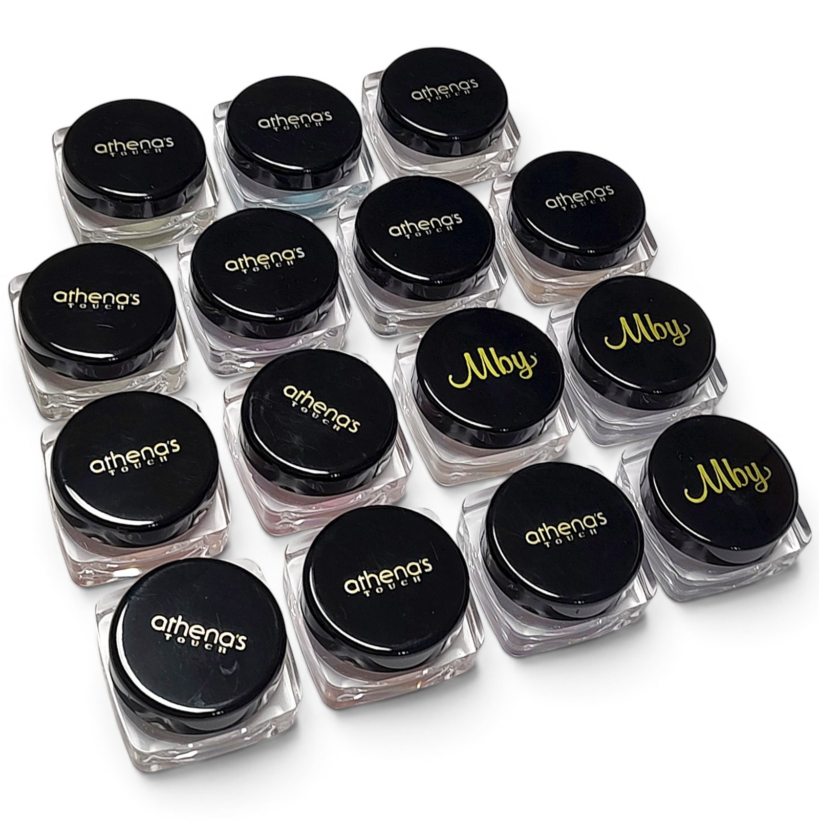 15pc Shimmer Eye Makeup Lot Salon Brands Athena’s Touch MBY $270- $315 Retail