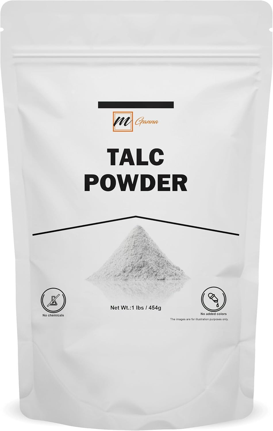 100% Natural Talc Powder for Facial Make-Up, Cosmetic Formulations, and Other In