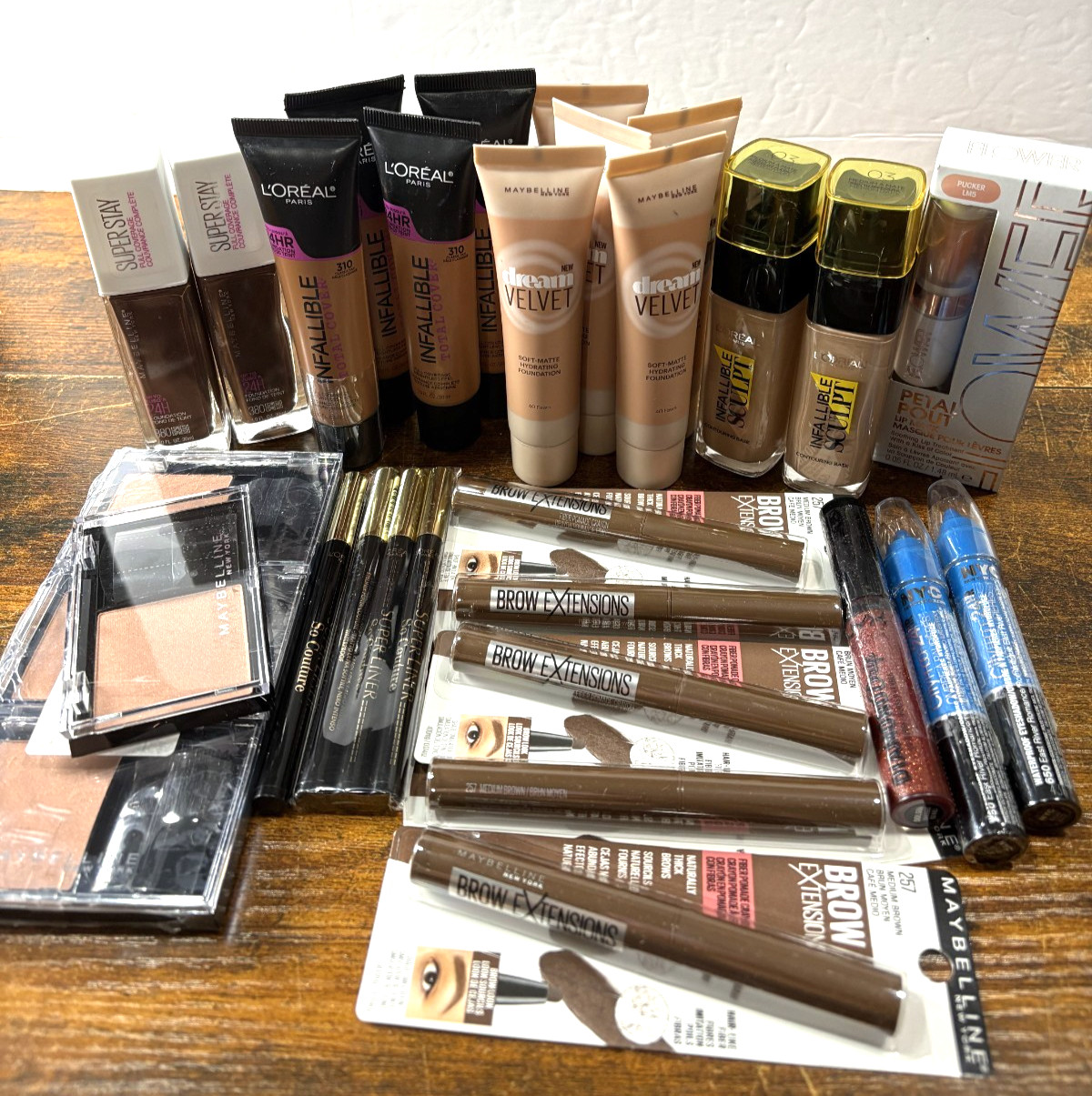 30 Pc Name Brand Mixed Makeup Wholesale Lot Maybelline N.Y.C. L’Oreal NYX Etc