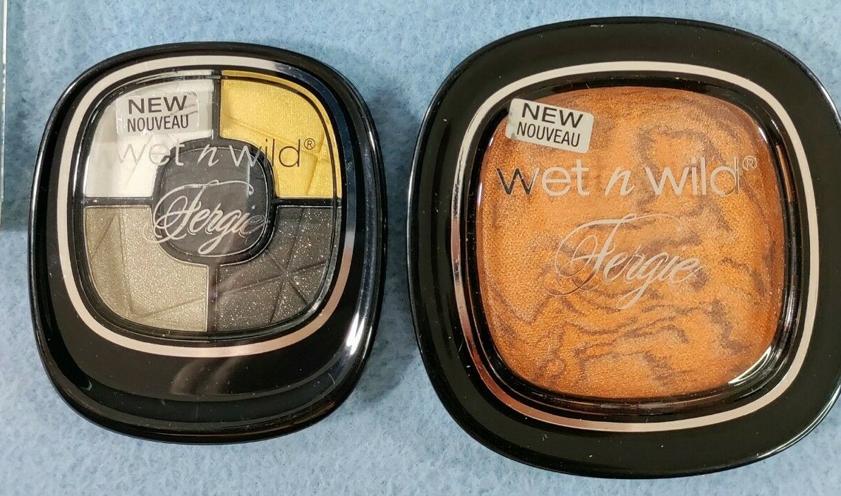 NEW LOT OF 10 MIXED WET N WILD MAKEUP FERGIE EYE SHADOW PALETTES LIPSTICK & MORE