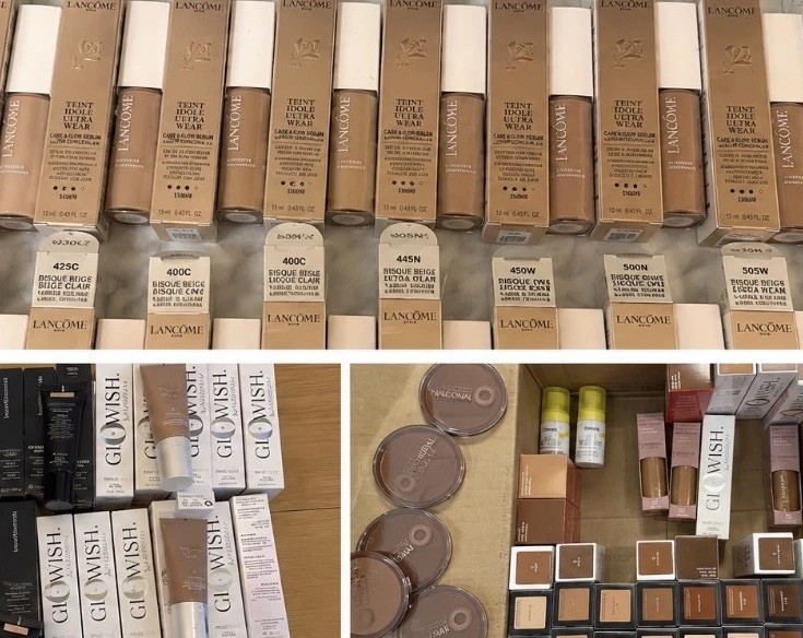 Beauty Makeup Foundation Lancôme Huda Milk Bareminerals Reseller Lot 125 Pieces