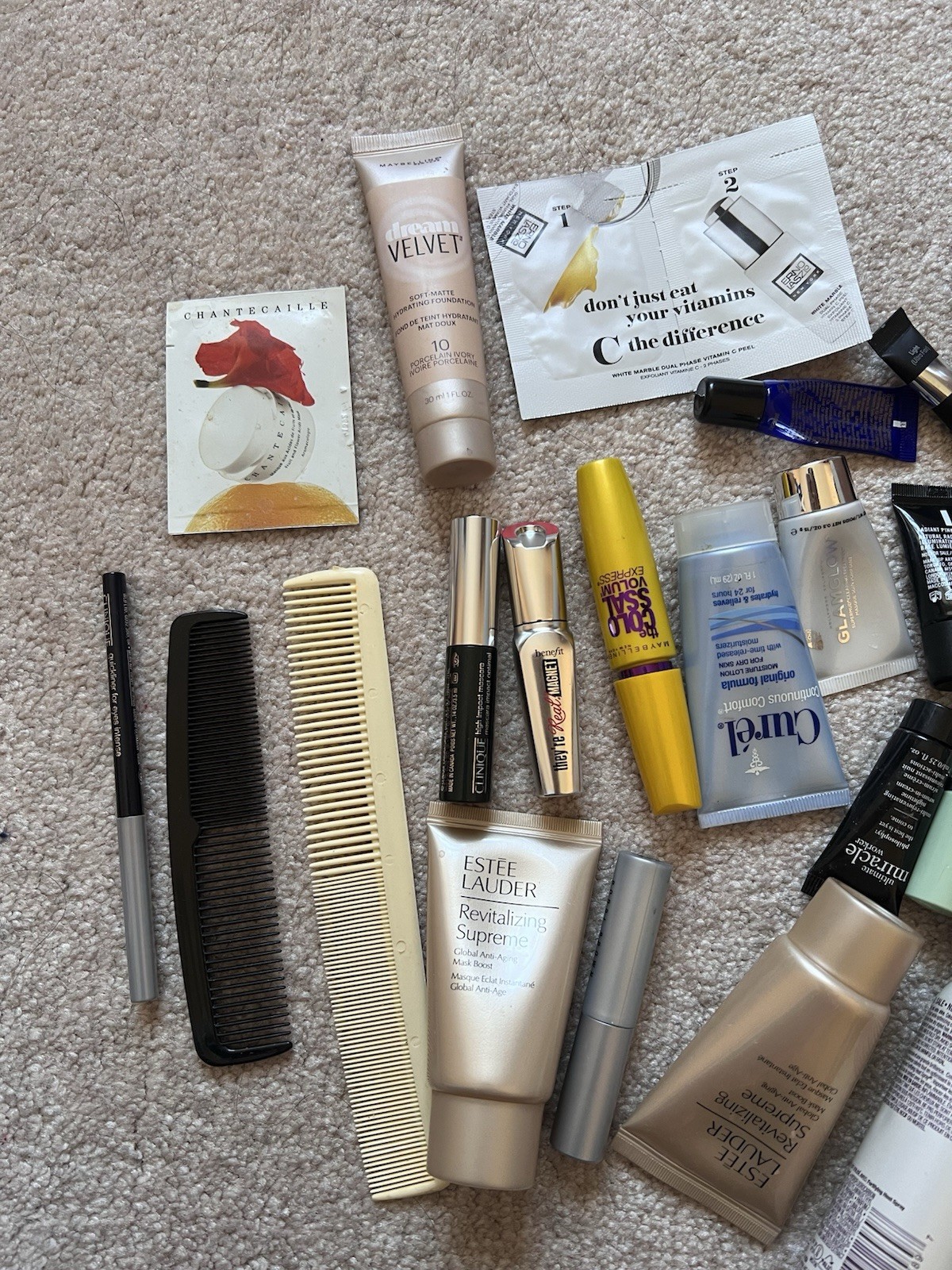 Large Lot Victoria Secret Pouch Cosmetics Estée Lauder Mask Bobbi Brown Benefit