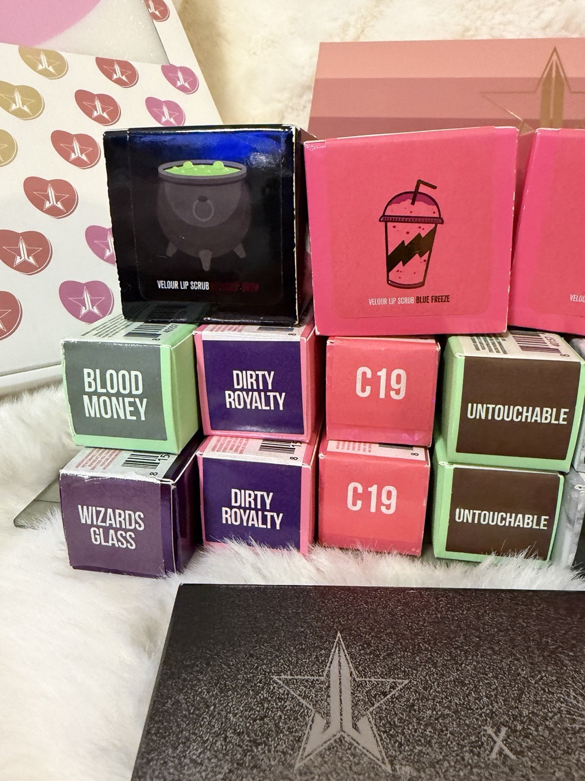 $500+Jeffree Star Bundle MAKEUP Lot#GLOSS, LIP SCRUB,MIRROR,BEAUTY GIFTS,PALETTE