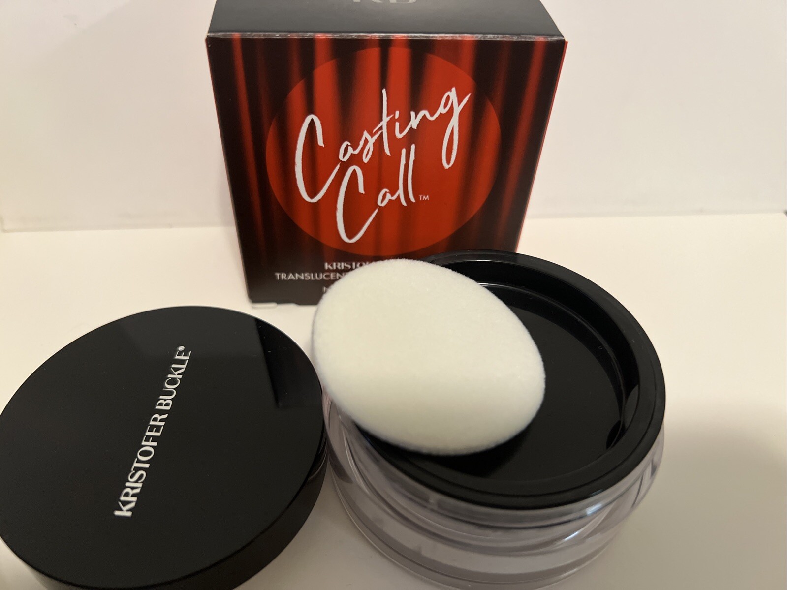 Kristofer Buckle Bundle Casting Call Make-up Loose Setting Powder Brush Mascara