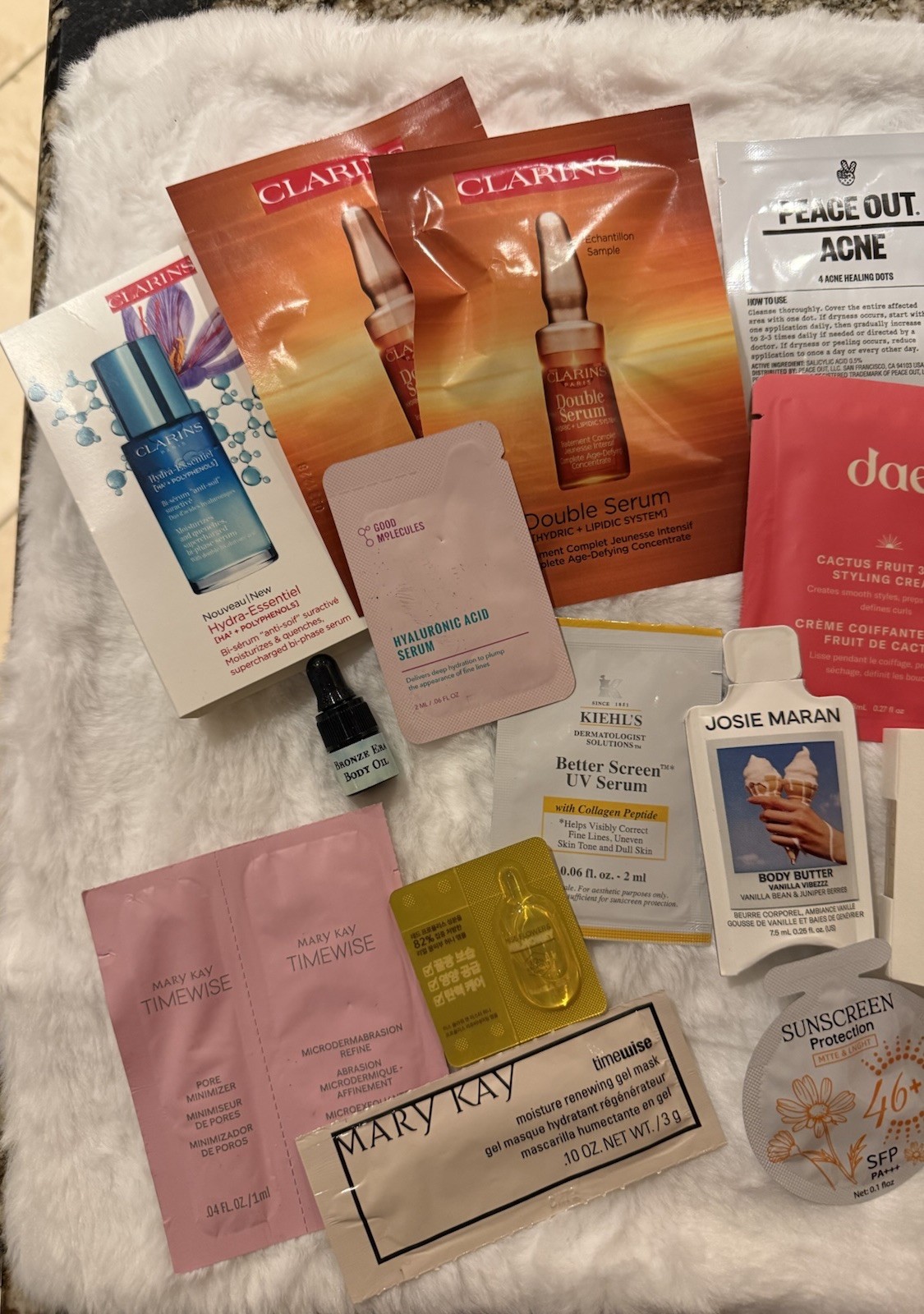 Large Lot 35 Items High End Samples Shampoo Moisturizer Sunscreen Serums