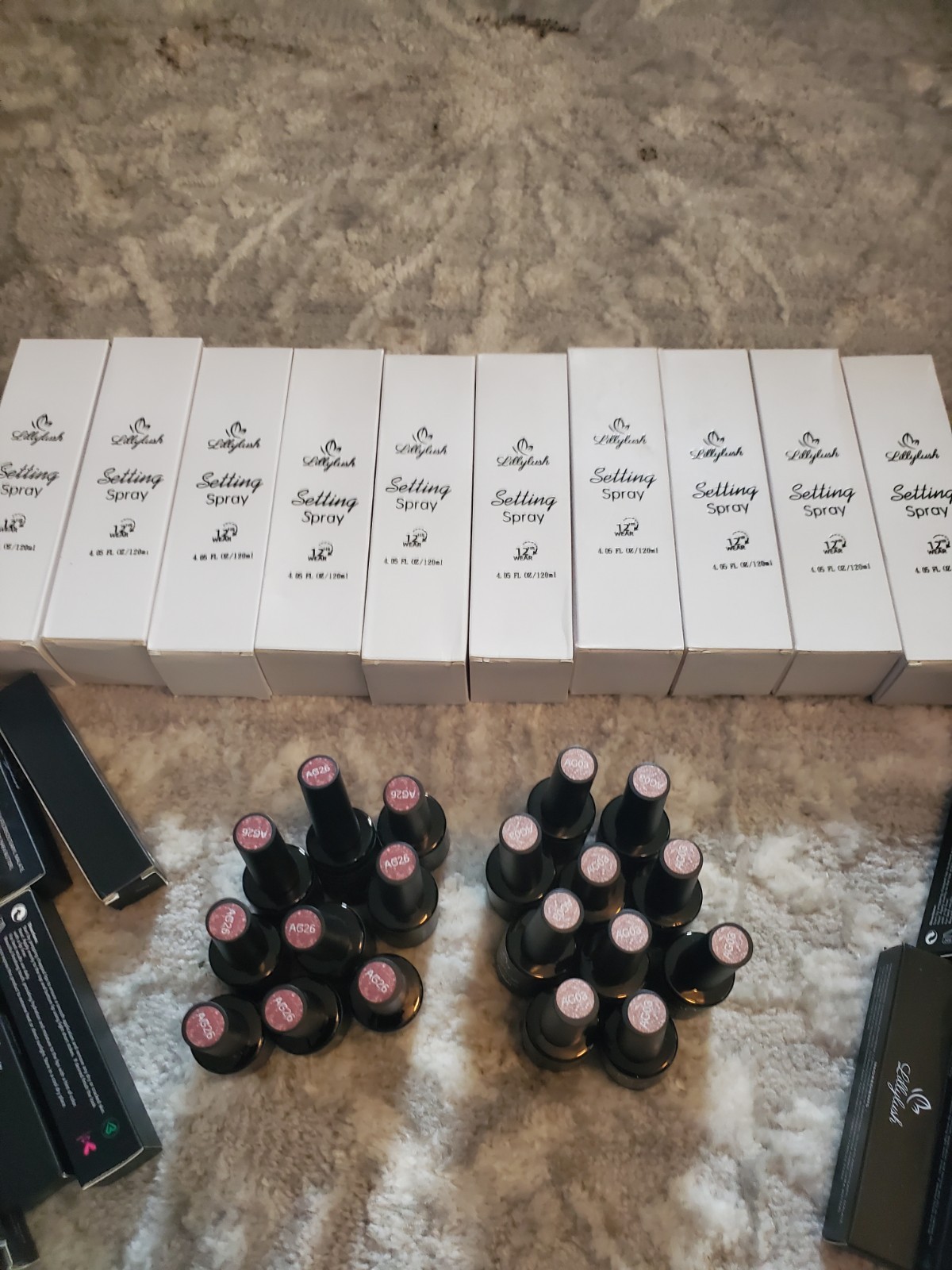 Lot Of 232 New Makeup Gel Nail Polish Face Setting Spray Lip Gloss Wing Eyeliner