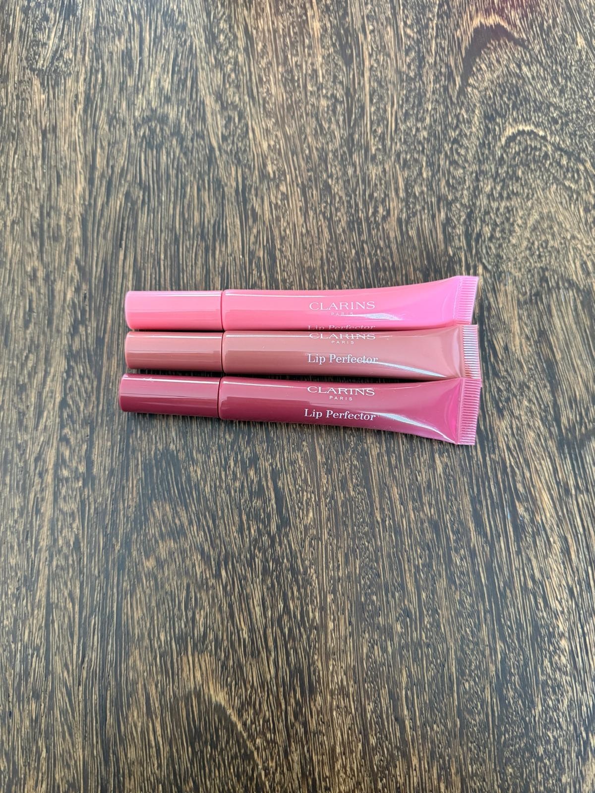CLARINS LOT of 5 Items $154 LIP PERFECTOR x3, LIP OIL BALM, LIP OIL NEW